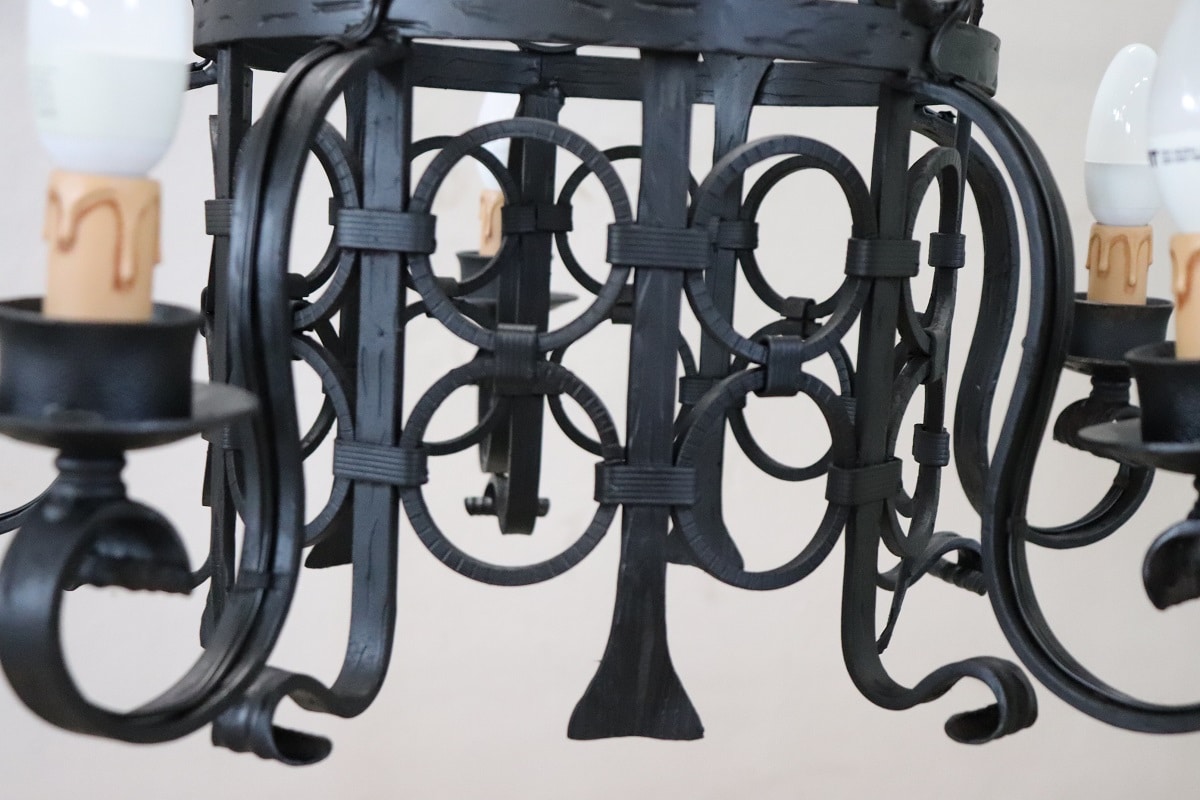 Italian Iron Chandelier