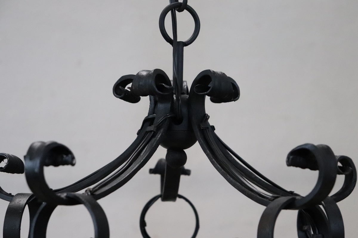 Italian Iron Chandelier