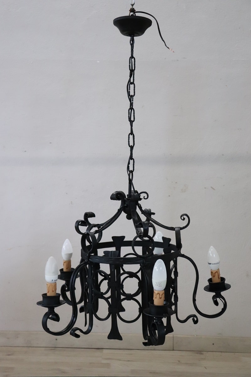 Italian Iron Chandelier