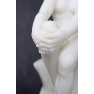 Art Deco Sculpture In White Marble
