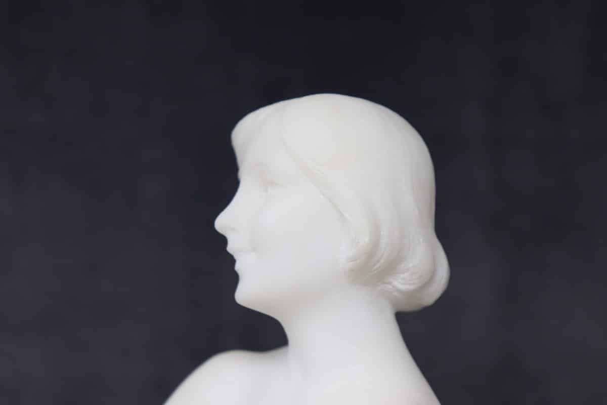 Art Deco Sculpture In White Marble