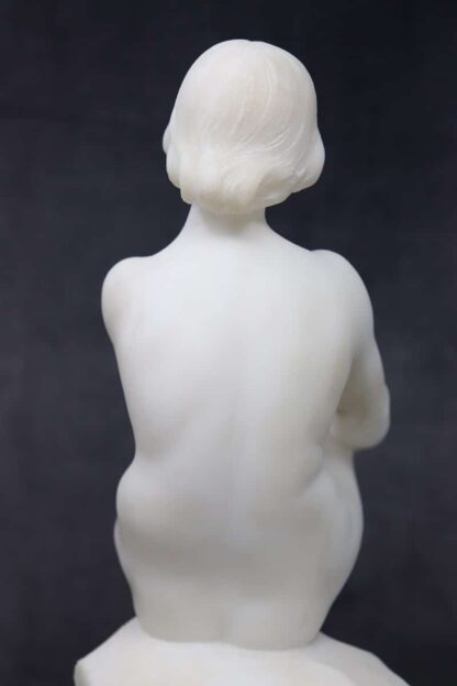 Art Deco Sculpture In White Marble - Image 12