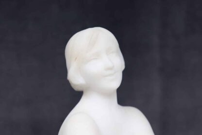Art Deco Sculpture In White Marble - Image 17