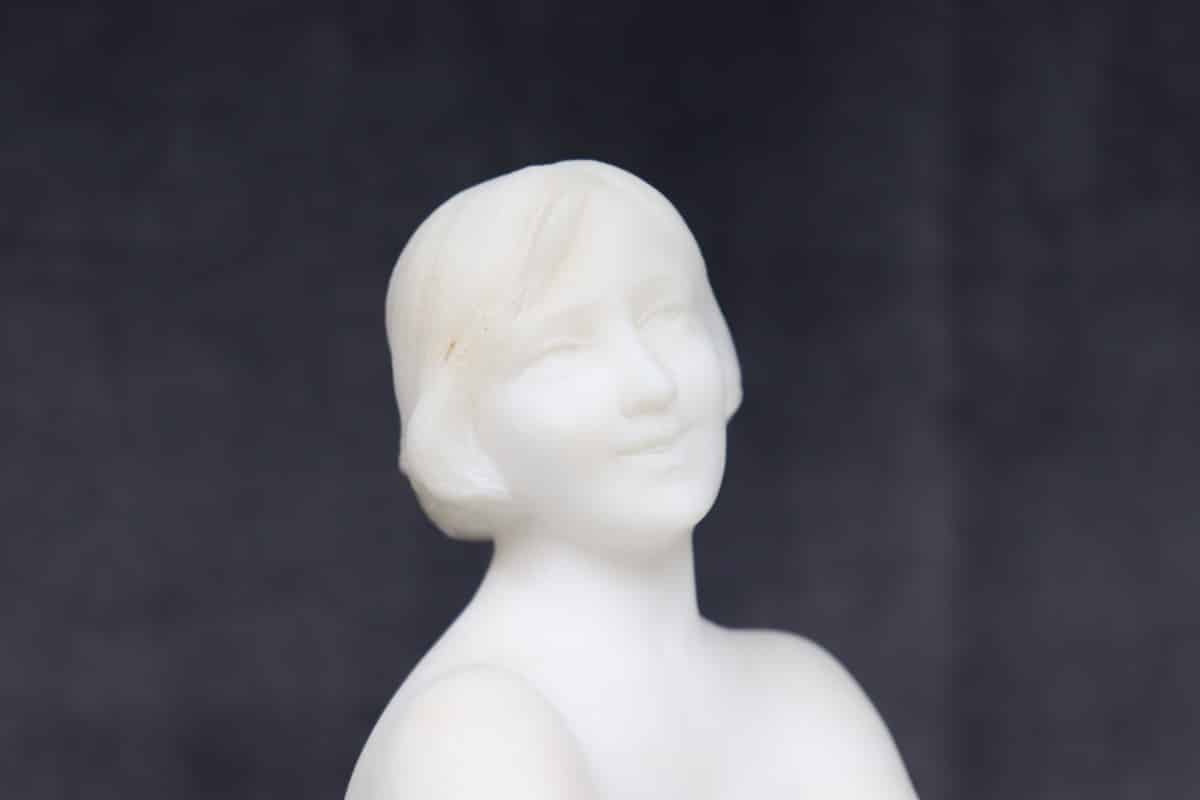 Art Deco Sculpture In White Marble