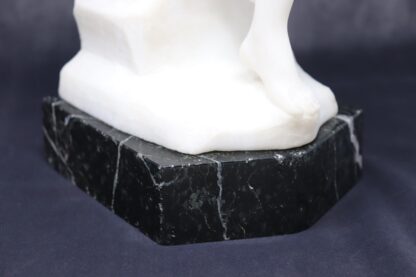 Art Deco Sculpture In White Marble - Image 18