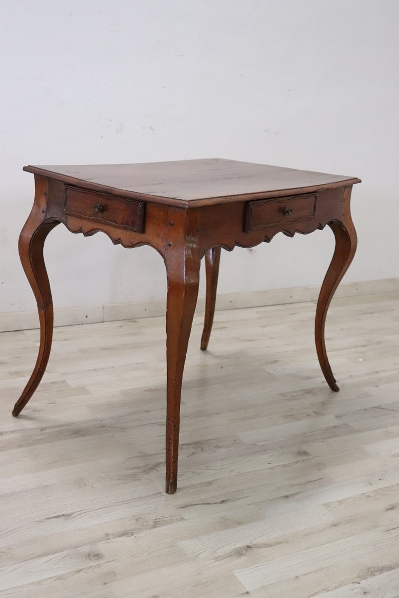 Antique Table In Cherry Wood