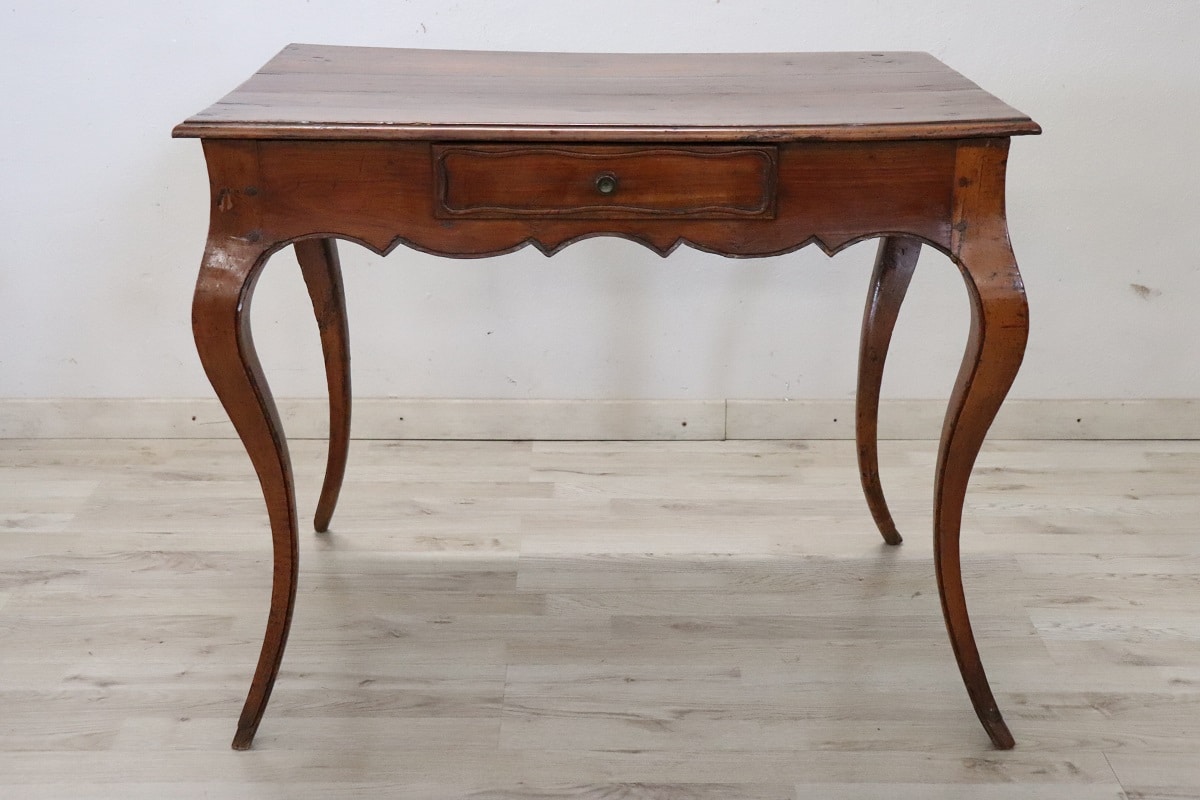 Antique Table In Cherry Wood