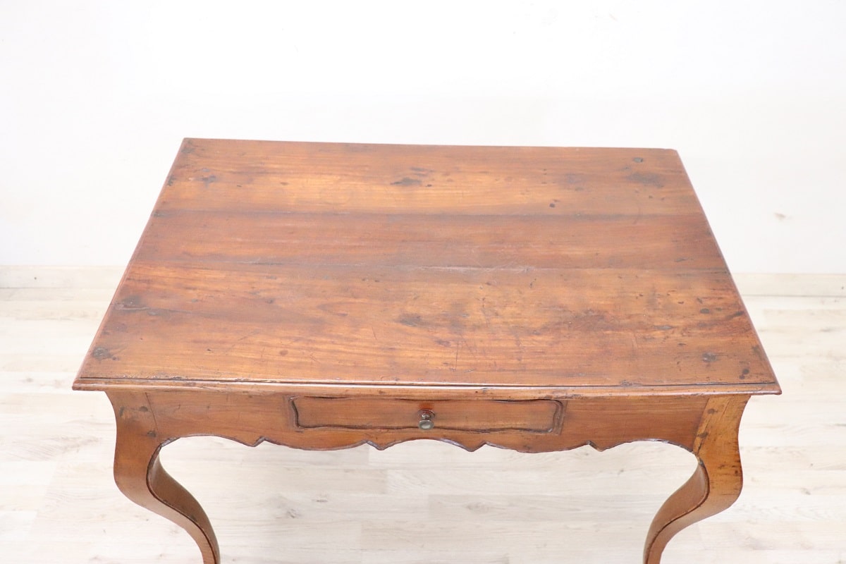 Antique Table In Cherry Wood