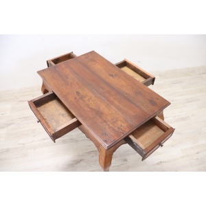 Antique Table In Cherry Wood