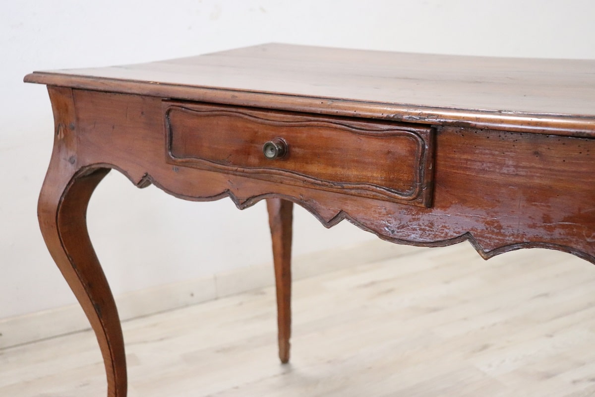 Antique Table In Cherry Wood