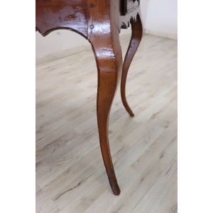 Antique Table In Cherry Wood