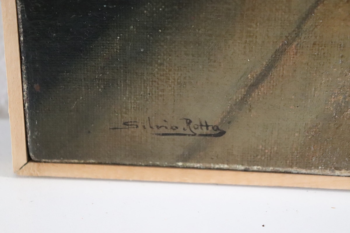 Antique Oil Painting On Canvas
