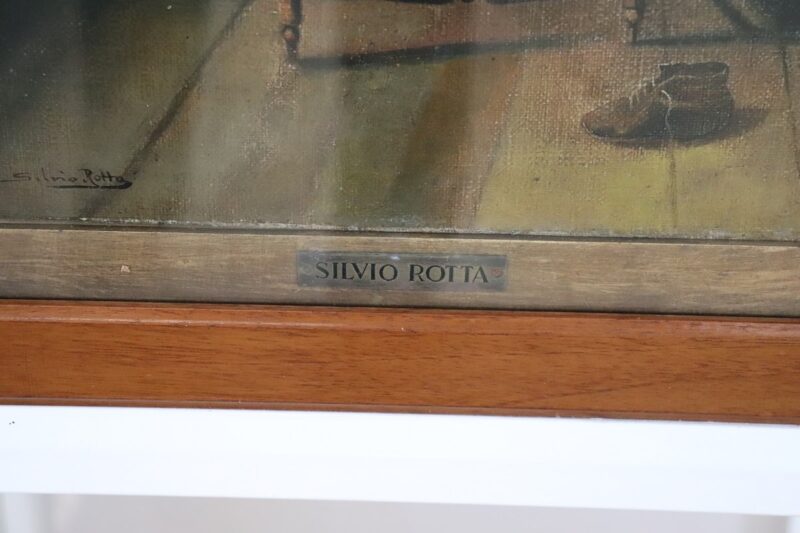 Antique Oil Painting On Canvas