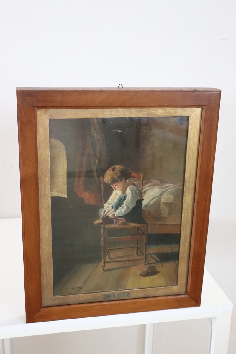 Antique Oil Painting On Canvas