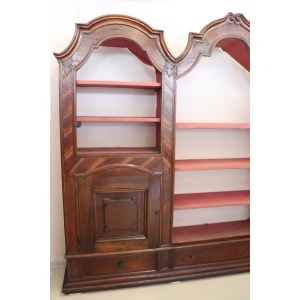 Antique walnut bookcase
