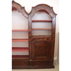 Antique walnut bookcase