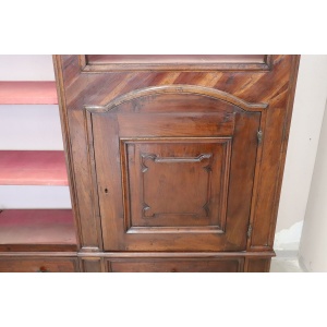 Antique walnut bookcase