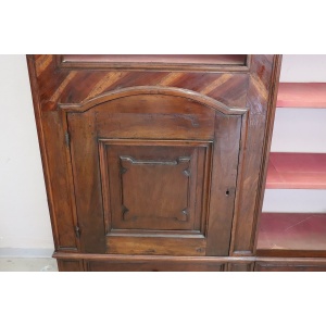 Antique walnut bookcase
