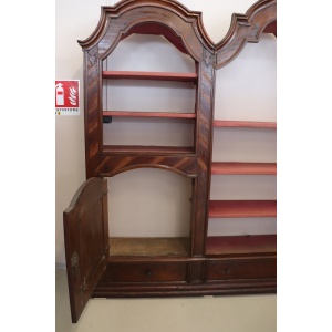 Antique walnut bookcase