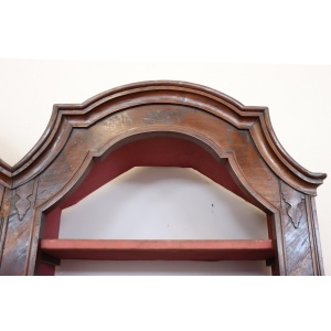 Antique walnut bookcase