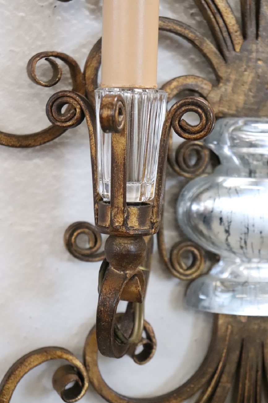 Sconces Attributed To Maison Baguès, 1950s