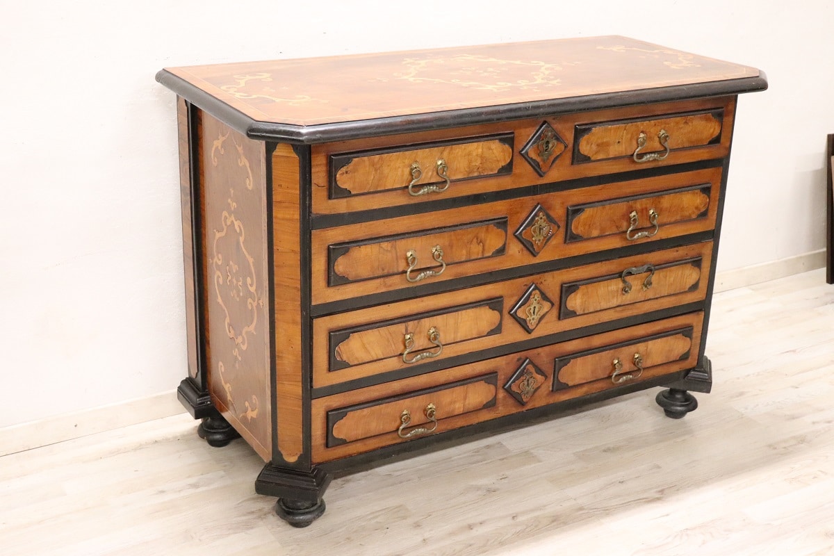 17th Century Antique Chest Of Drawers