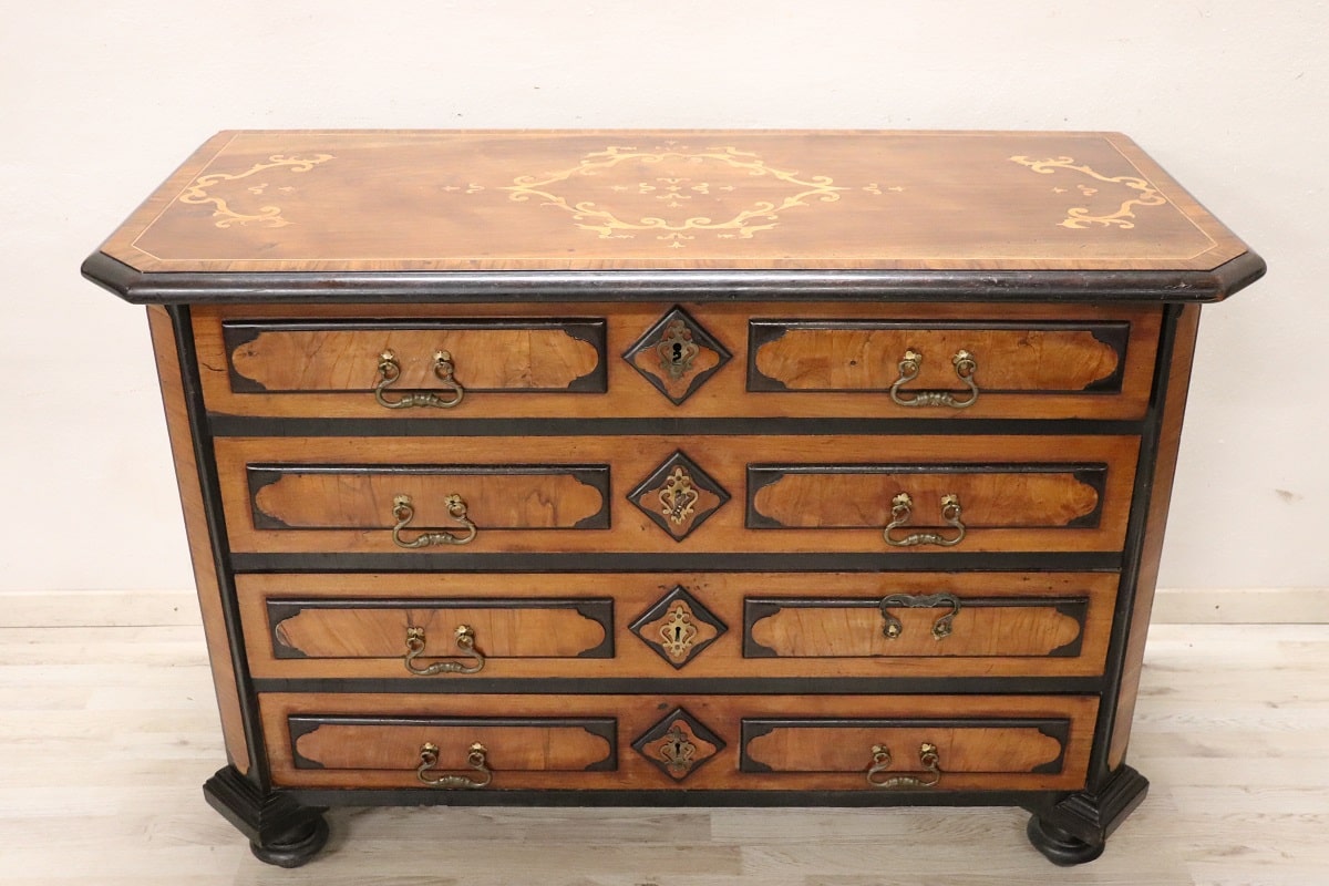 17th Century Antique Chest Of Drawers