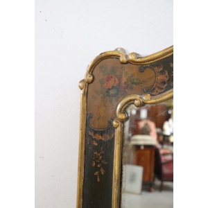 Wall Mirror With Lacquered Wood Frame