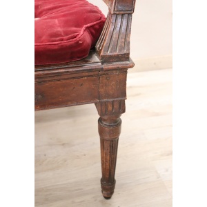 Antique Living Room Set In Walnut And Vienna Straw