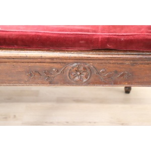 Antique Living Room Set In Walnut And Vienna Straw