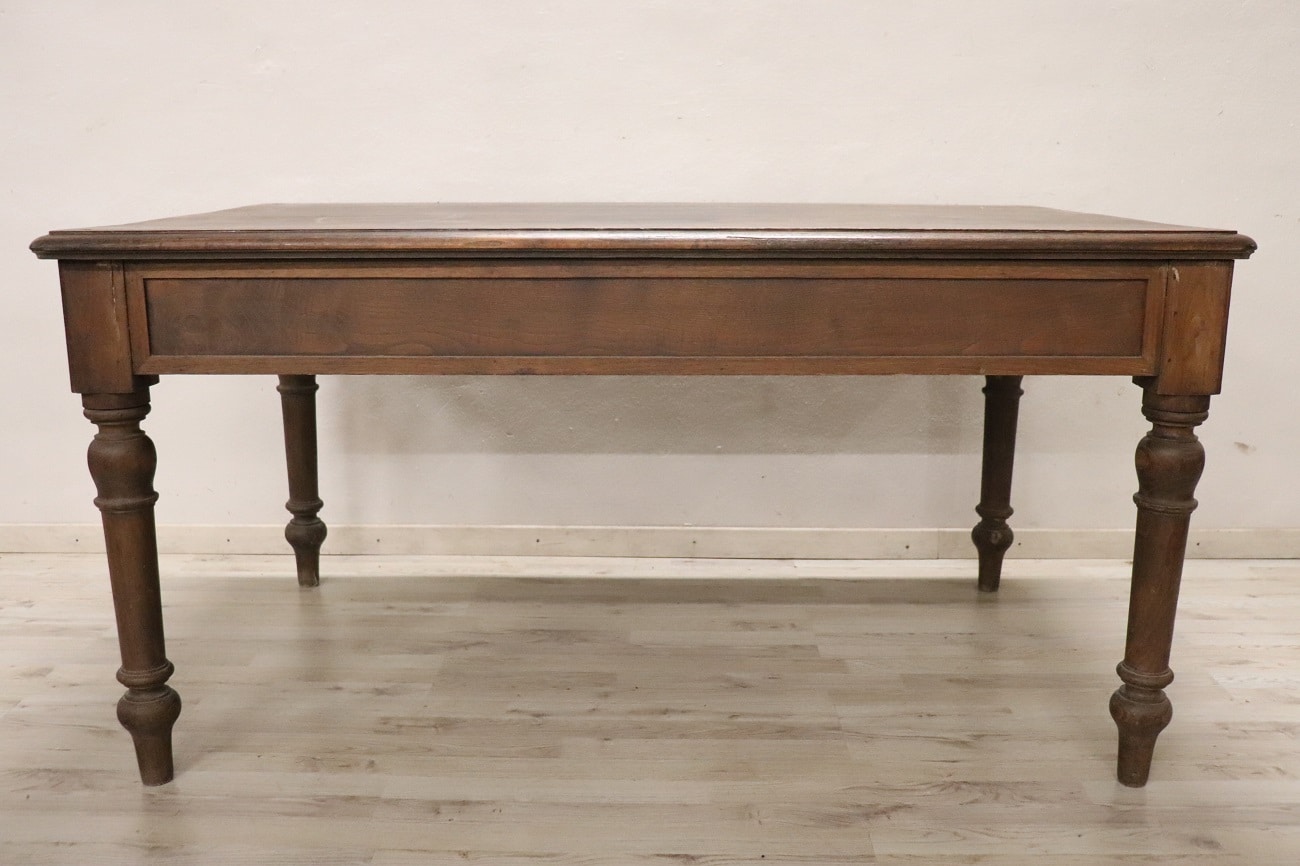 Kitchen Table In Oak Wood, Early 20th Century