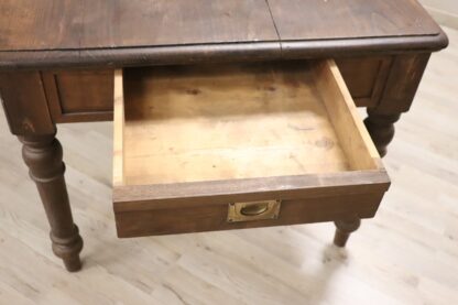 Kitchen Table In Oak Wood, Early 20th Century - Image 6