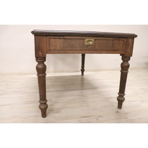 Kitchen Table In Oak Wood, Early 20th Century