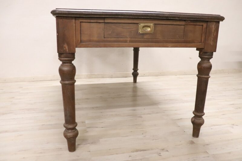 Kitchen Table In Oak Wood, Early 20th Century