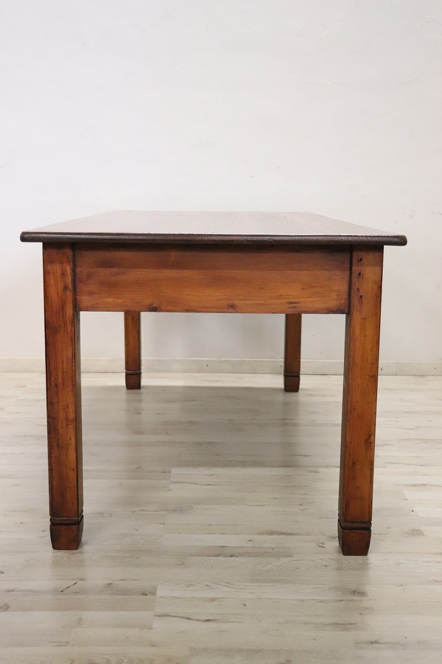Italian Rustic Kitchen Table In Fir Wood
