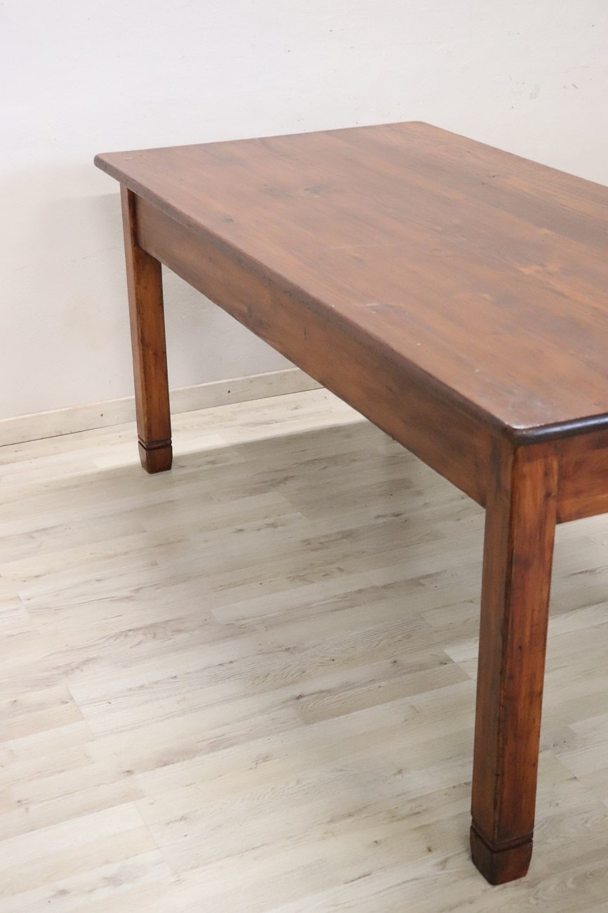 Italian Rustic Kitchen Table In Fir Wood