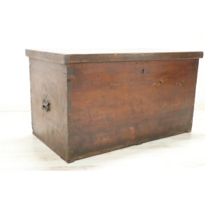 Antique Rustic Trunk In Fir Wood