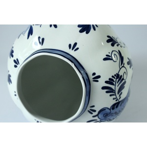 2 Delft vases with lid as a set - handpainted - Vintage