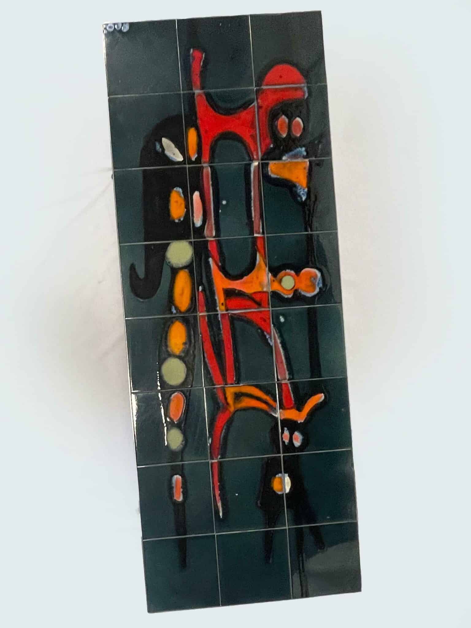 Mid Century Modern Adri Danish Ceramic Coffee Table, 1960s, Vintage Ceramic And Chrome Coffee Table, Desirable And Highly Collectable