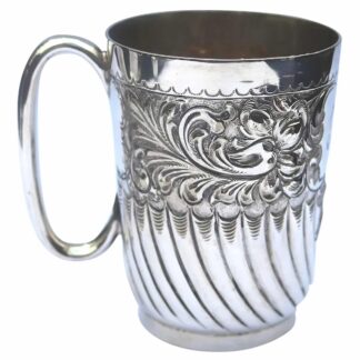 An attractive antique Victorian silver plated Mug by Roberts & Belk C.19thC