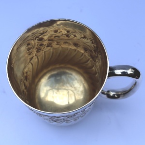An attractive antique Victorian silver plated Mug by Roberts & Belk C.19thC