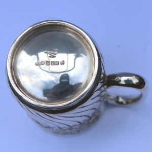 An attractive antique Victorian silver plated Mug by Roberts & Belk C.19thC