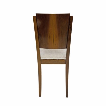 Six Art Dèco Italian Walnut Dining Chairs, 1940s - Image 12
