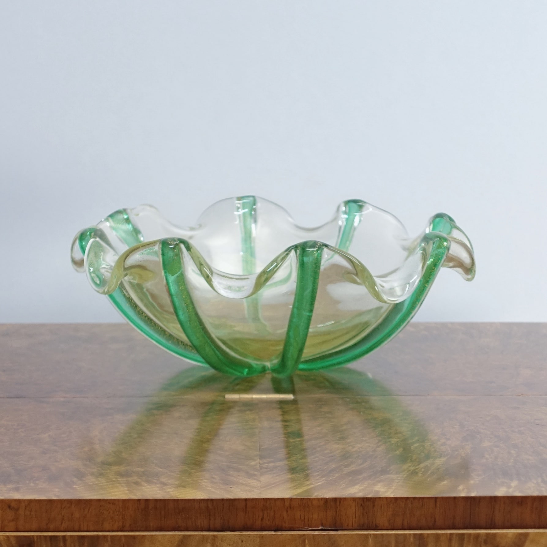 Oro Cordonati Bowl by Archimede Seguso c1949