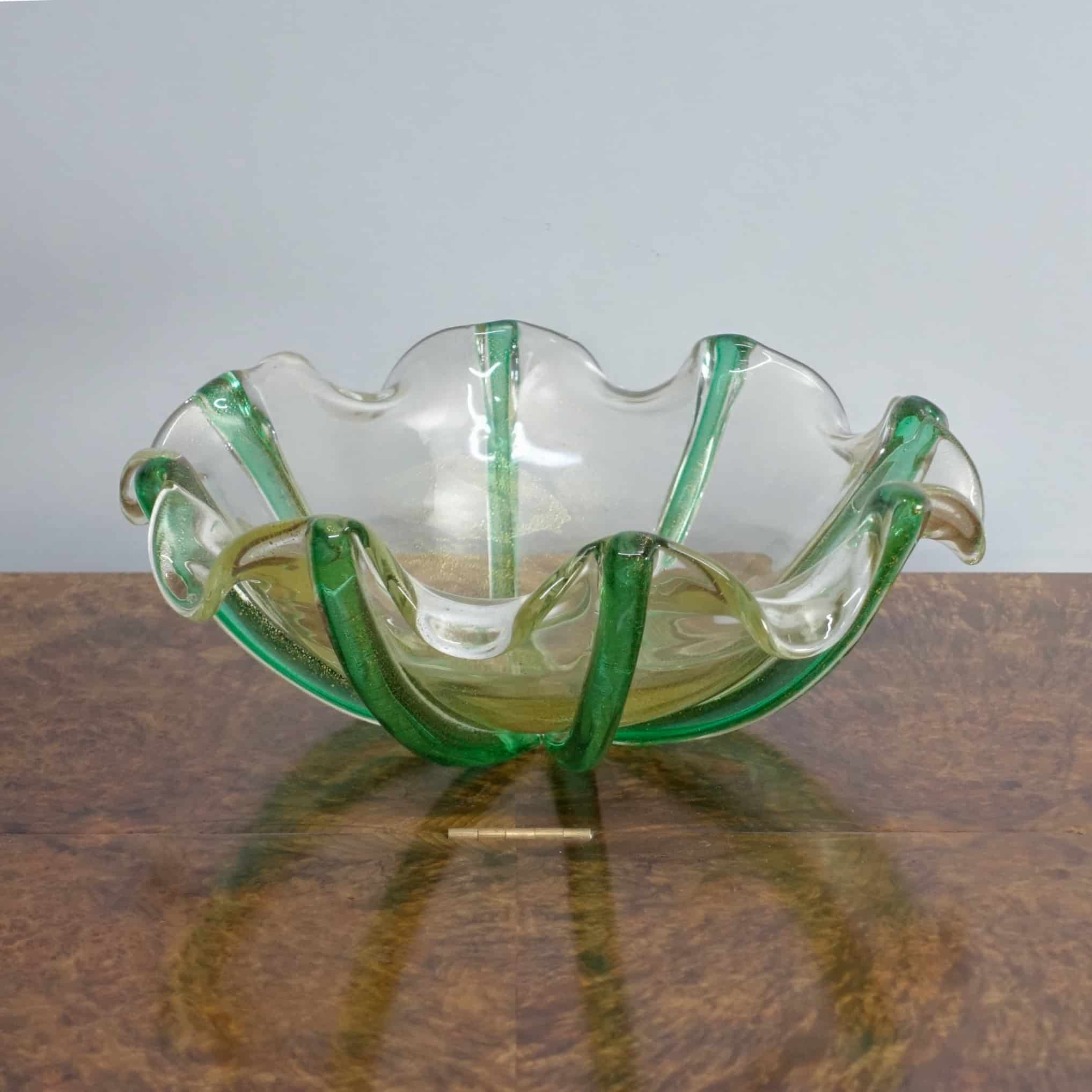 Oro Cordonati Bowl by Archimede Seguso c1949