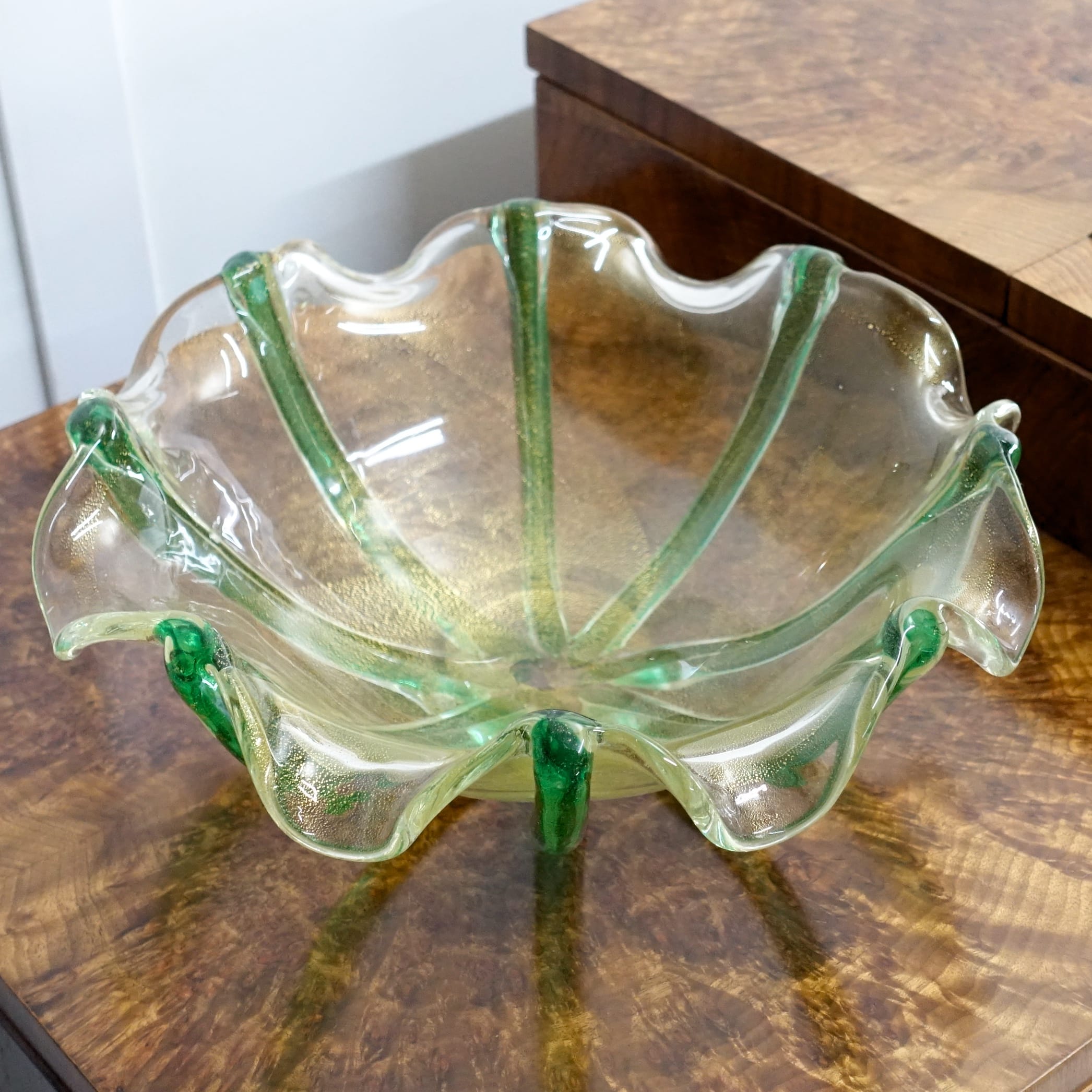 Oro Cordonati Bowl by Archimede Seguso c1949