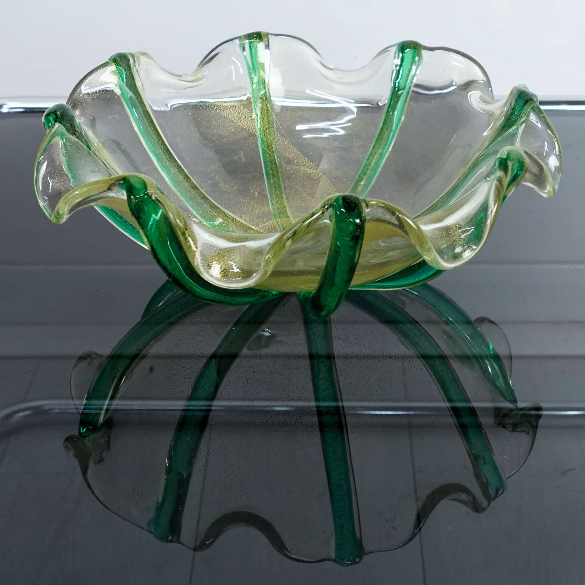 Oro Cordonati Bowl by Archimede Seguso c1949