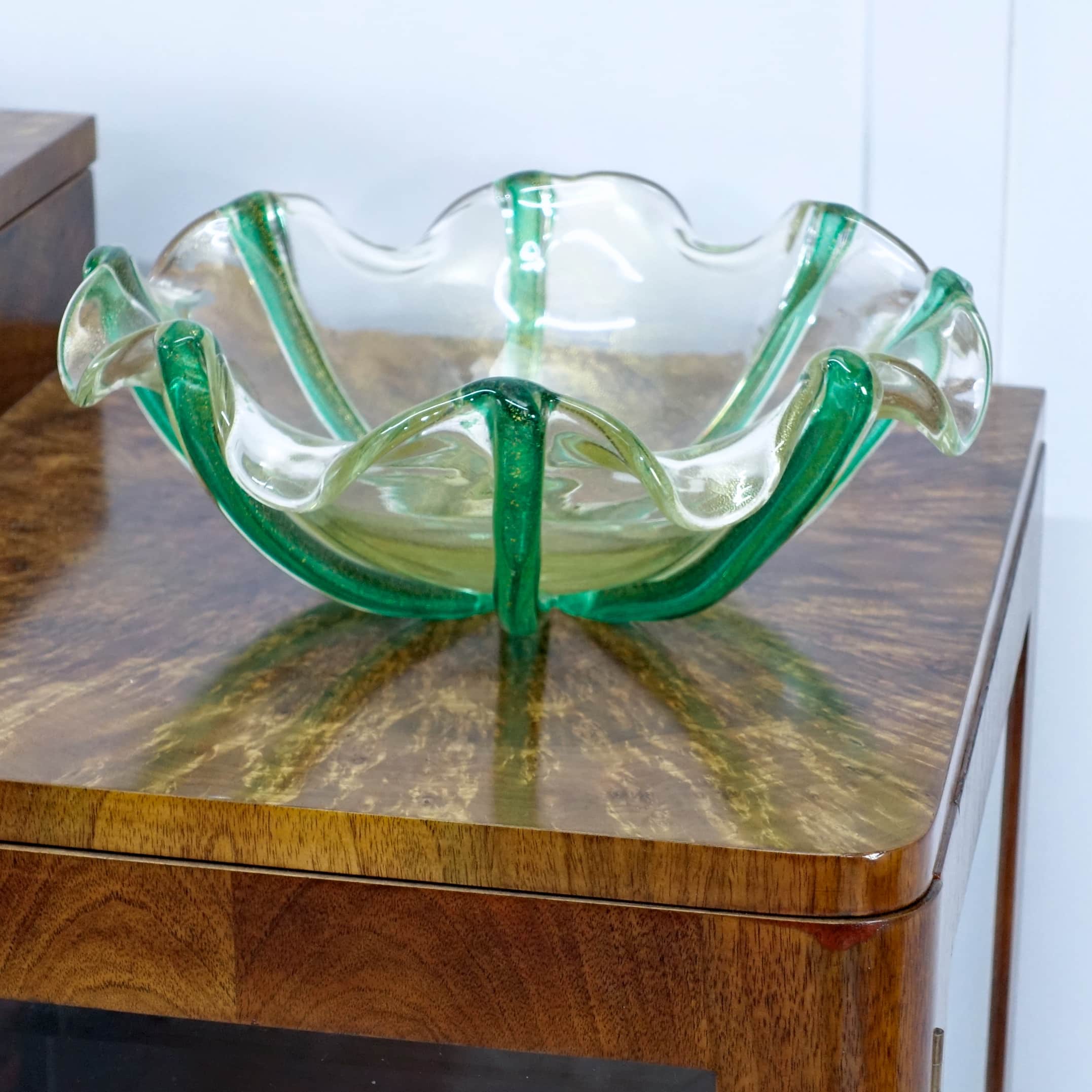 Oro Cordonati Bowl by Archimede Seguso c1949