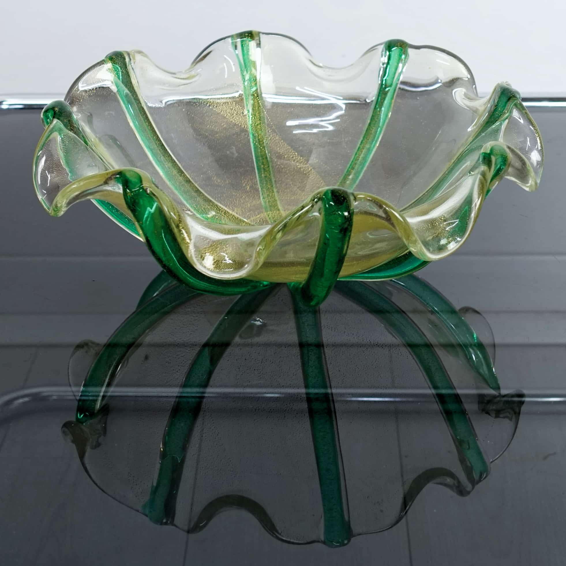 Oro Cordonati Bowl by Archimede Seguso c1949