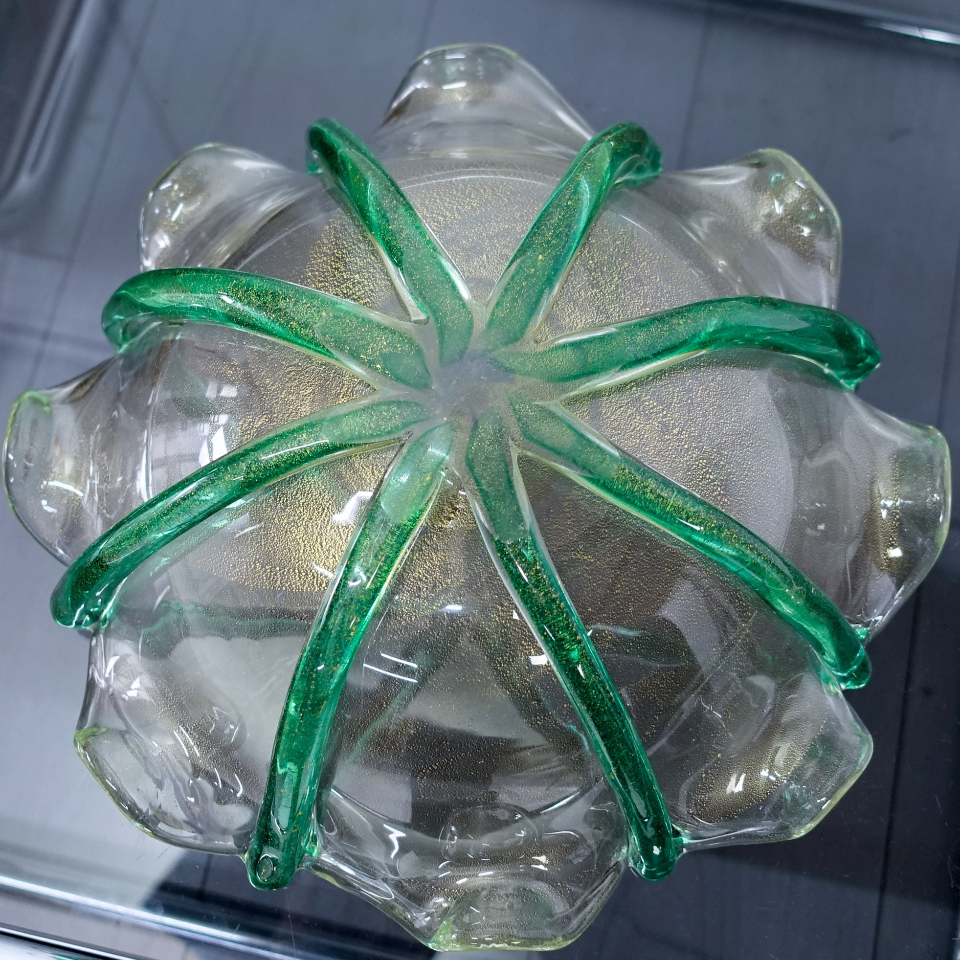 Oro Cordonati Bowl by Archimede Seguso c1949